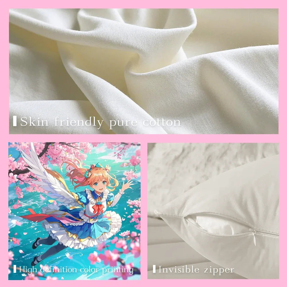 Pop Music M-Michael Jackson Cushion Cover Pillowcase Anti-dustmite Invisible Zipper Short Plush Sofa Cushion