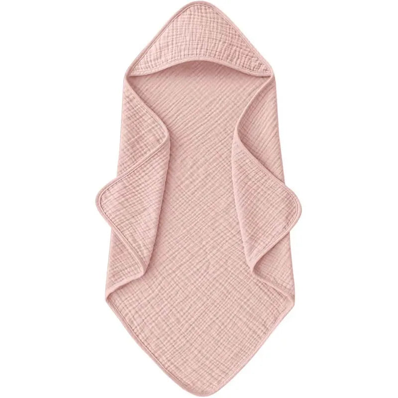 Muslin Baby Bath Towels Hooded Newborn Swaddle Wrap Soft Cotton Baby Blankets Infant Bathrobe Baby Shower Gift 76*76cm