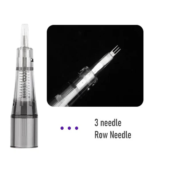 20PC Tattoo Needles Microblading Cartridge  Disposable Safety Sterilized For Micropigmentation Eyebrow Tattoo Accessori