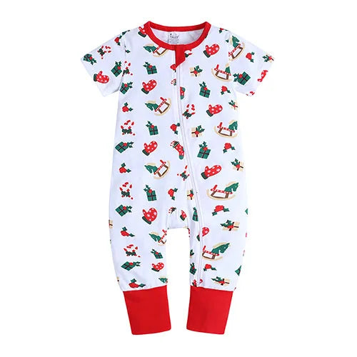 0-3years Baby Rompers Newborn Clothes Short Sleeve Infant Printing Pajamas Cotton Soft Boys Girls Jumpsuit Costume Body Suit