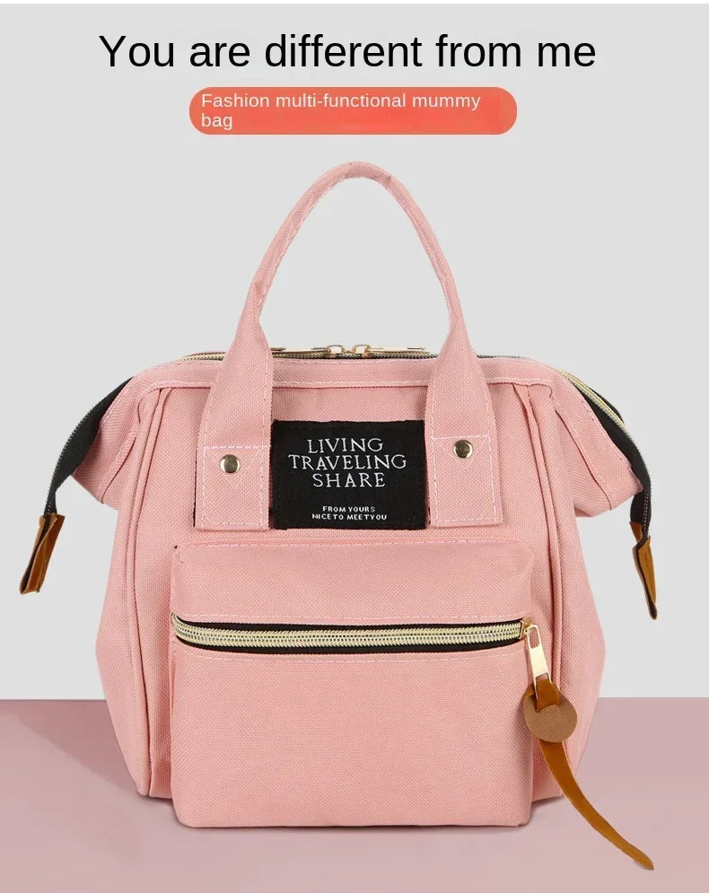 Small size mother and baby mother storage bag handbag travel backpack diaper bag baby stroller accessories
