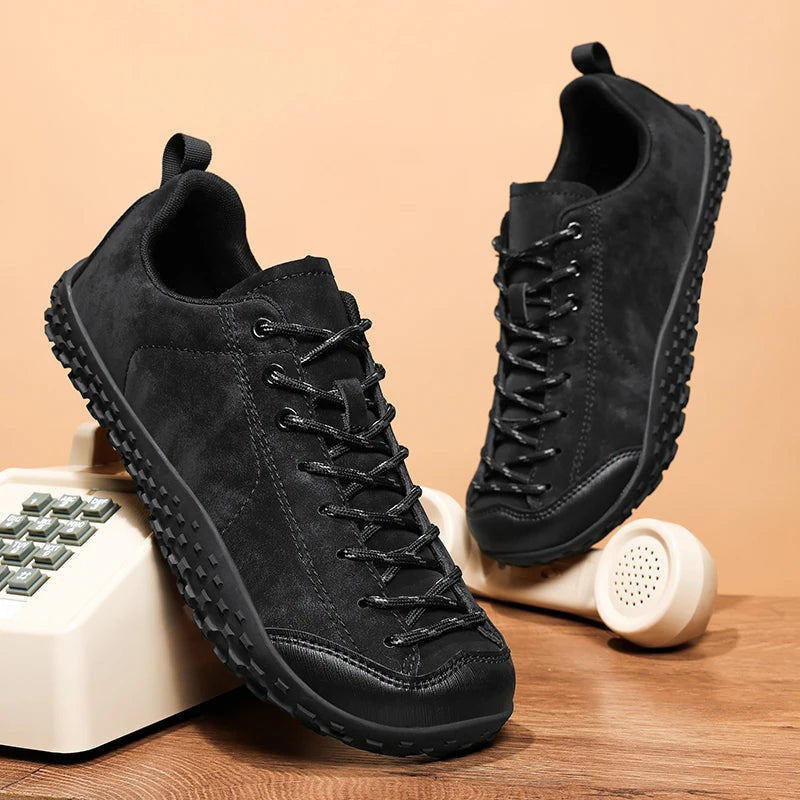 Couple Outdoor Hiking Shoes Slip On Mountaining Shoes Men Wide-Toe-Box Barefoot Shoes for Men Women Walking Shoes Men Sneakers
