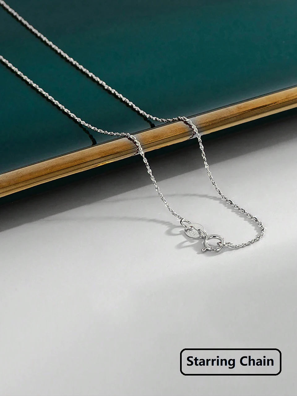 GRA 40cm 45cm Minimalist Female Necklace for Women on Neck Real 925 Sterling Silver Chain Necklaces Girls Fashion Fine Jewelry