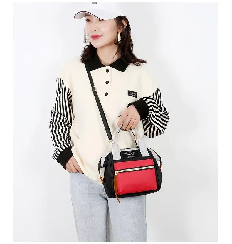 Small size mother and baby mother storage bag handbag travel backpack diaper bag baby stroller accessories