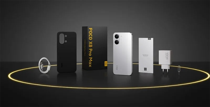 Global Version POCO X8 Pro Max 8500mAh 1.5K 120Hz Ultra-Bright  AMOLED Display 6.83'' Smartphone  Dimensity 9500s