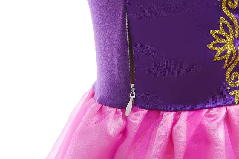 Halloween Girls Costume Kids Tangled Rapunzel Dress Kids Fantasy Princess Cosplay Dress Child Carnival Birthday Party Fancy Sets