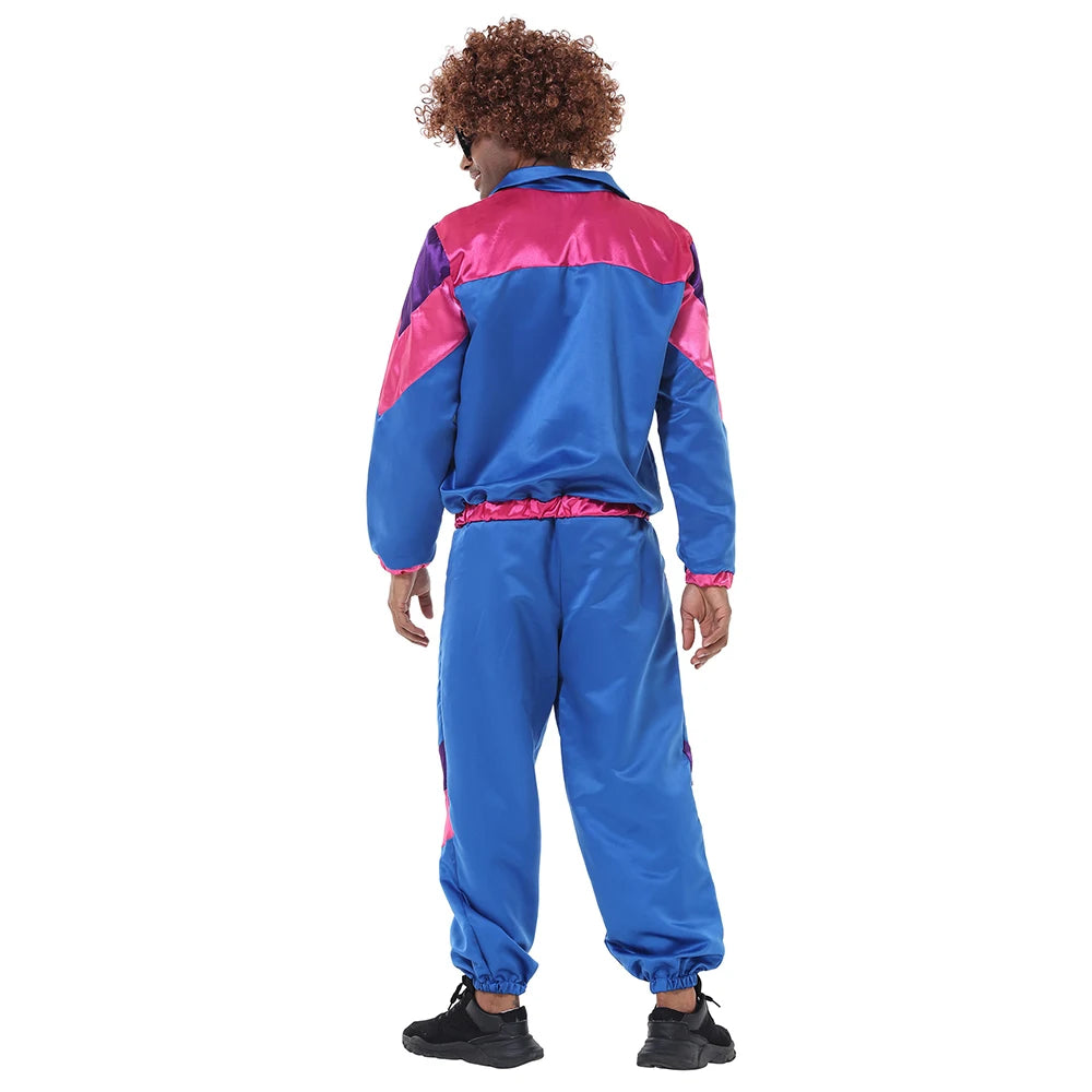 Halloween Couples Hippie Costumes for Women Male Vintage 70s 80s Rock Disco Cosplay Outfits Hip Hop Disco Hippie Costume