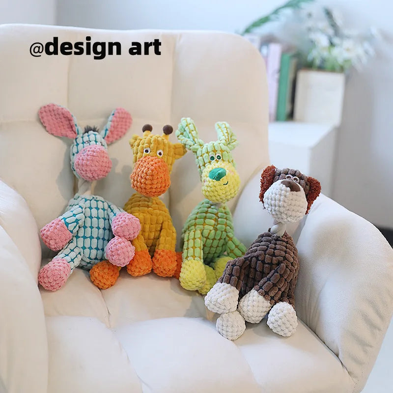 Pet Dog Plush Vocalizations Funny Donkey Toys Resistant to Biting and Grinding Teeth Interactive Vocalizations Pet Toys