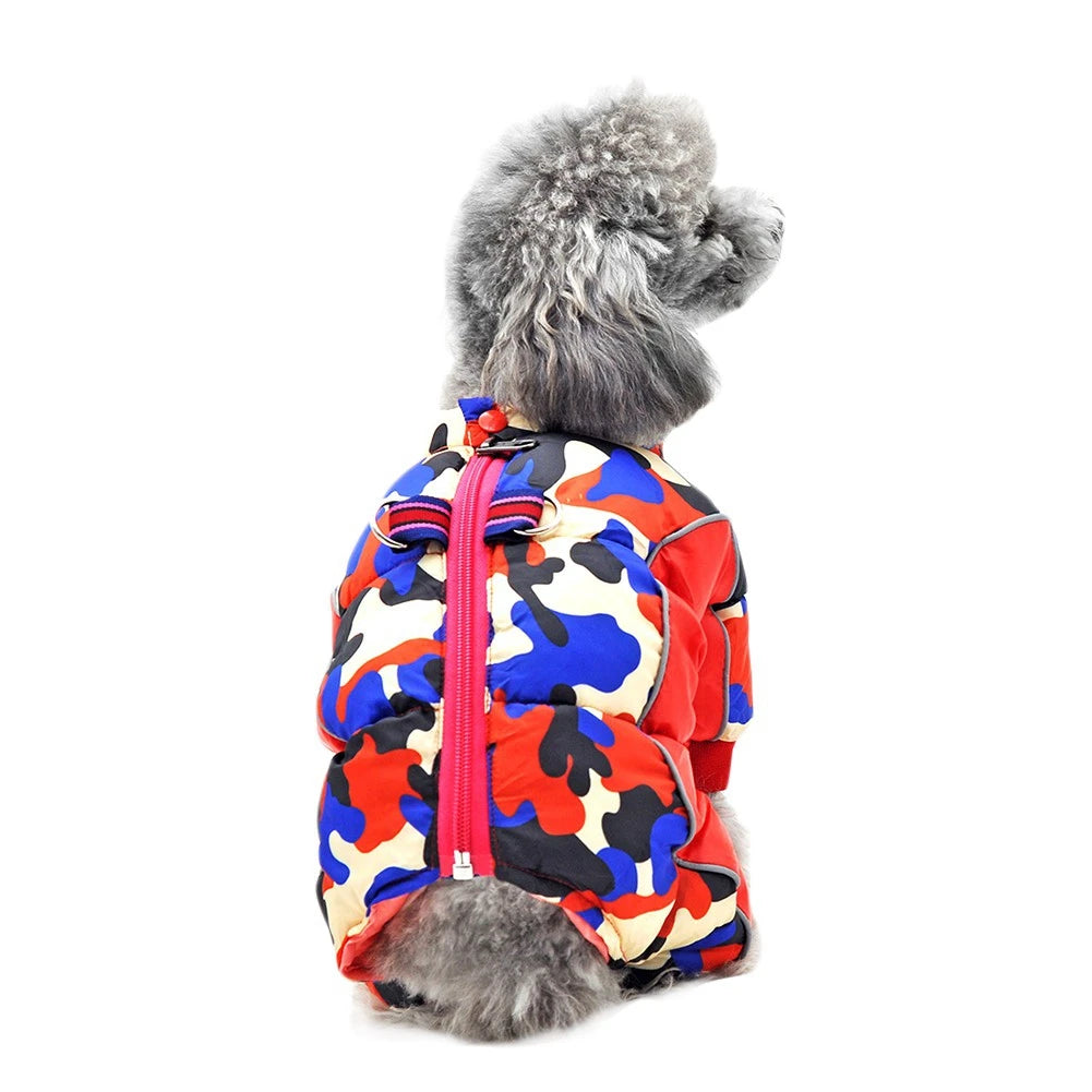 Winter Dog Coat Warm Waterproof Puppy Down Jacket Lightweight Outdoor Windproof Snowsuit Cold Weather Apparel for Small Dogs