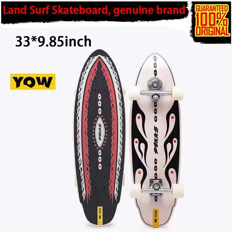 land surf YOW skateboard longboards whole kits good quality spring system branded with trucks wheels bearings and tool