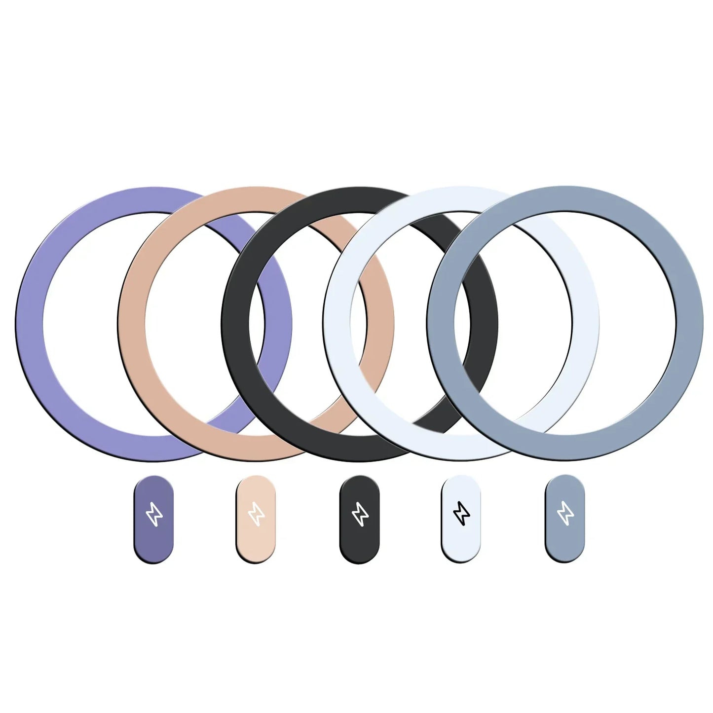 1-5Pcs Universal Metal Plate Ring for Magsafe Magnetic Wireless Charger Iron Sheet Sticker Car Phone Holder for IPhone 13 14 15