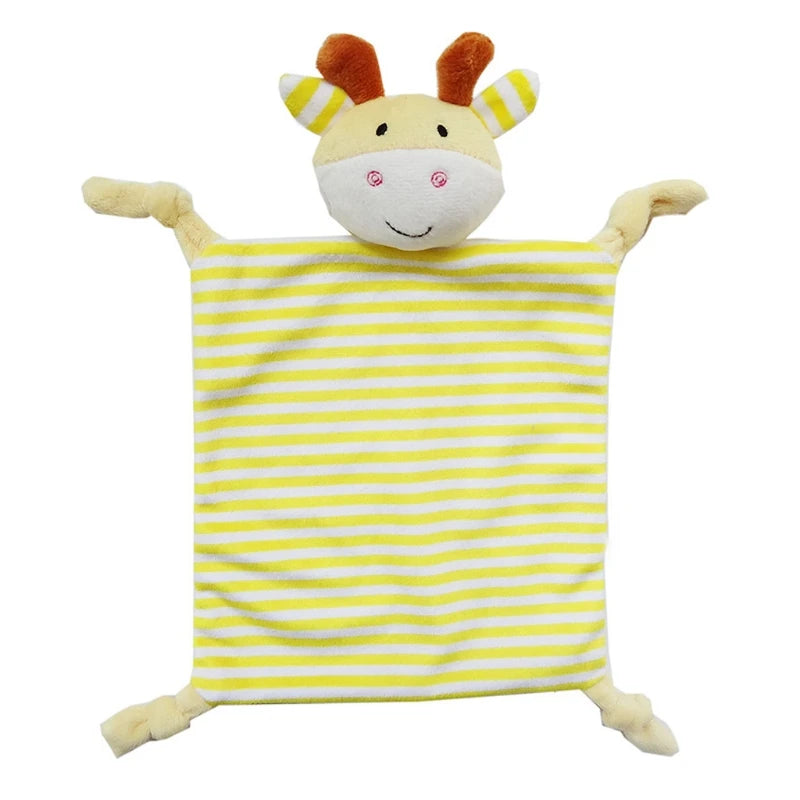 Baby Security Blanket Soothing Appease Towel Soft Animal Rabbit Plush  Teething Bib Infants Comfort Sleeping Nursing Dropship