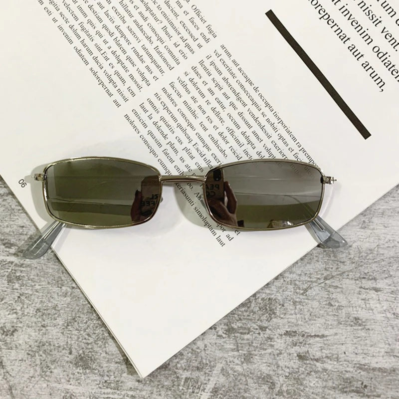 Fashion Retro Small Square Frame Sunglasses For Women Men Rectangle Sun Glasses Summer UV Protection Shades Vintage Eyewear