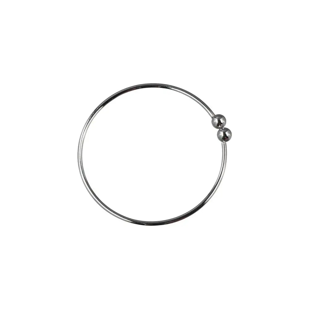 Classic Silver Plated Gifts Mens/Womens Fashion Jewelry Bracelet Adjustable Bangles