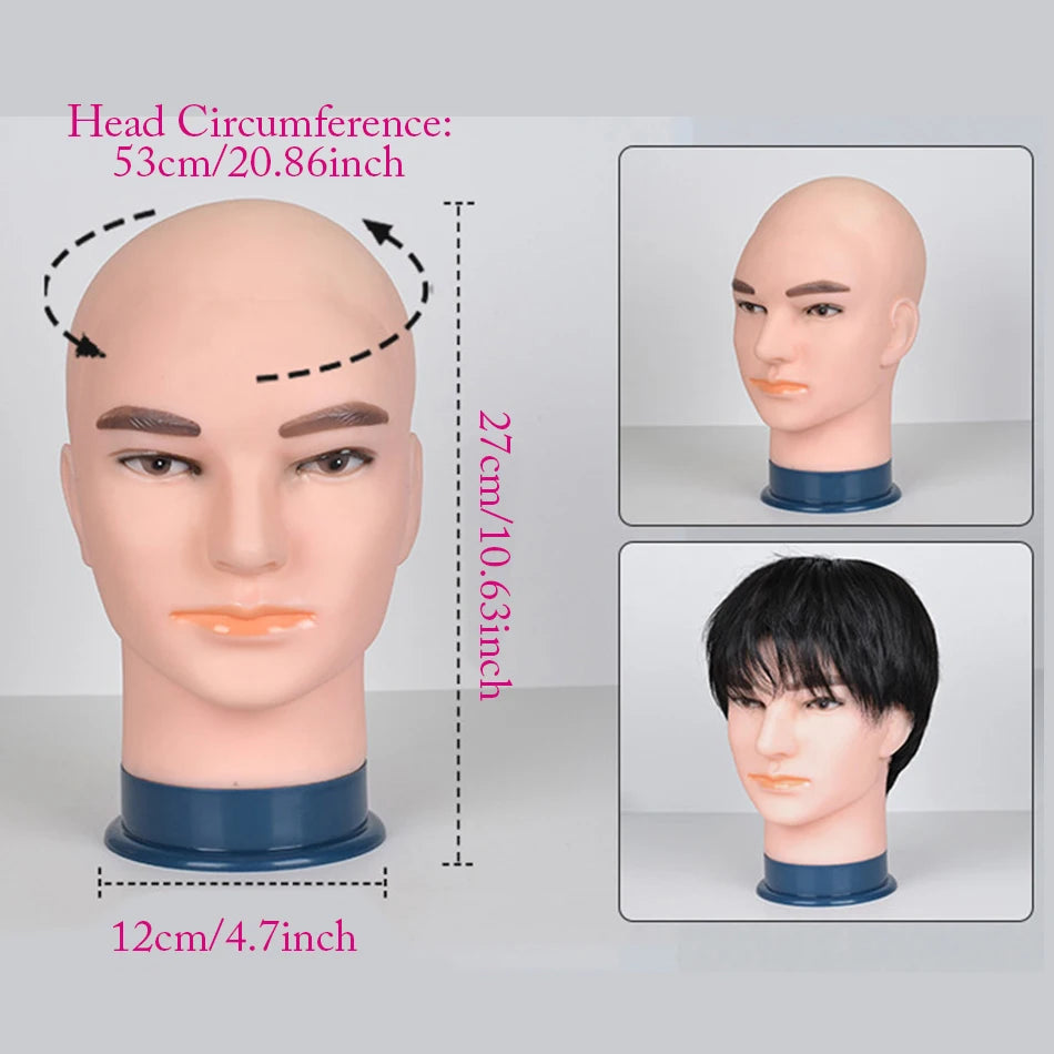 Mannequin Head Wig Stand With Adjustable Wig Tripod Stand Holder For Wigs Making Display cosmetology supplies hairdressing head