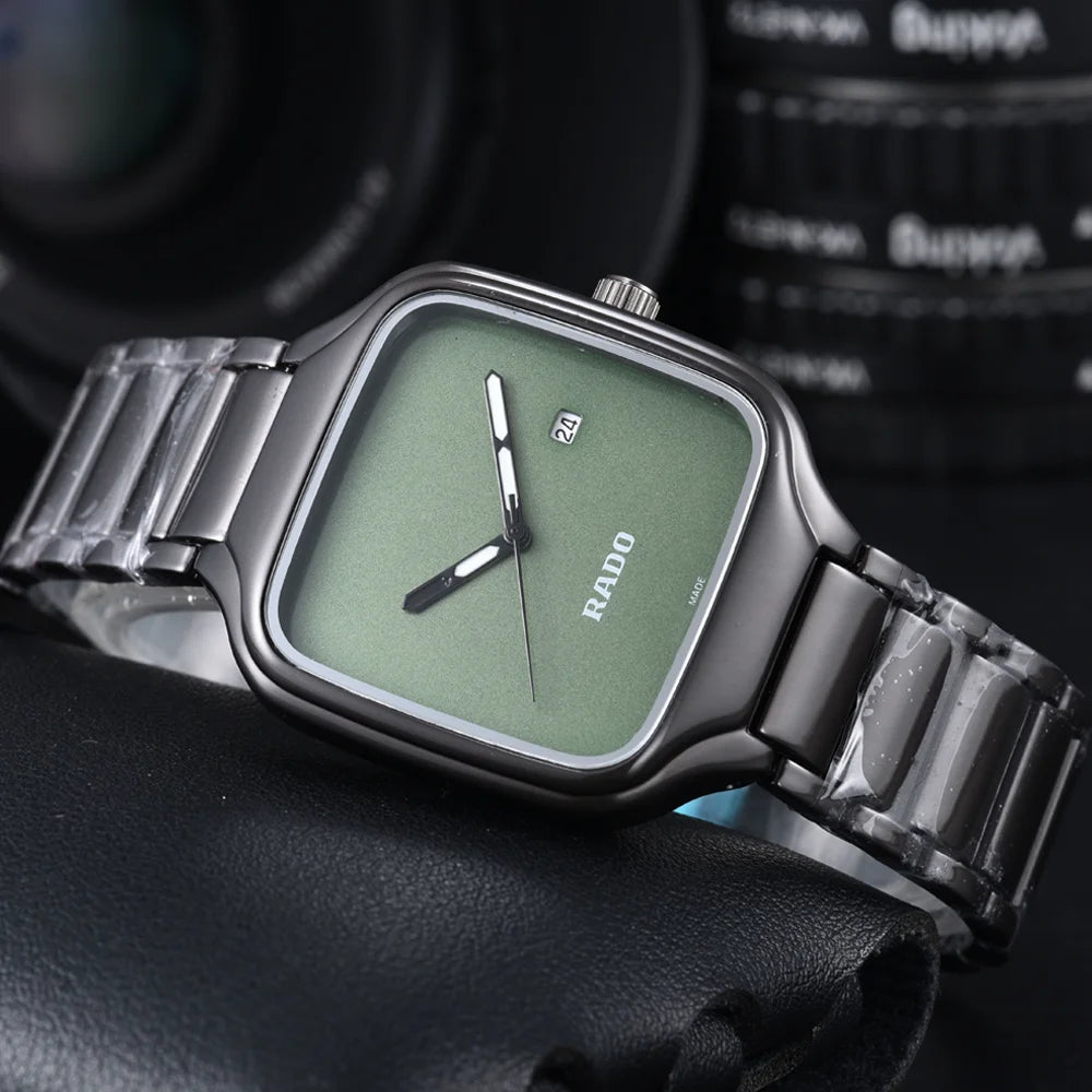 TOP Quality Rado Original Brand Watches For Mens Fashion Multifunction Auto Date Quartz Watch Classic Business AAA Male Clocks