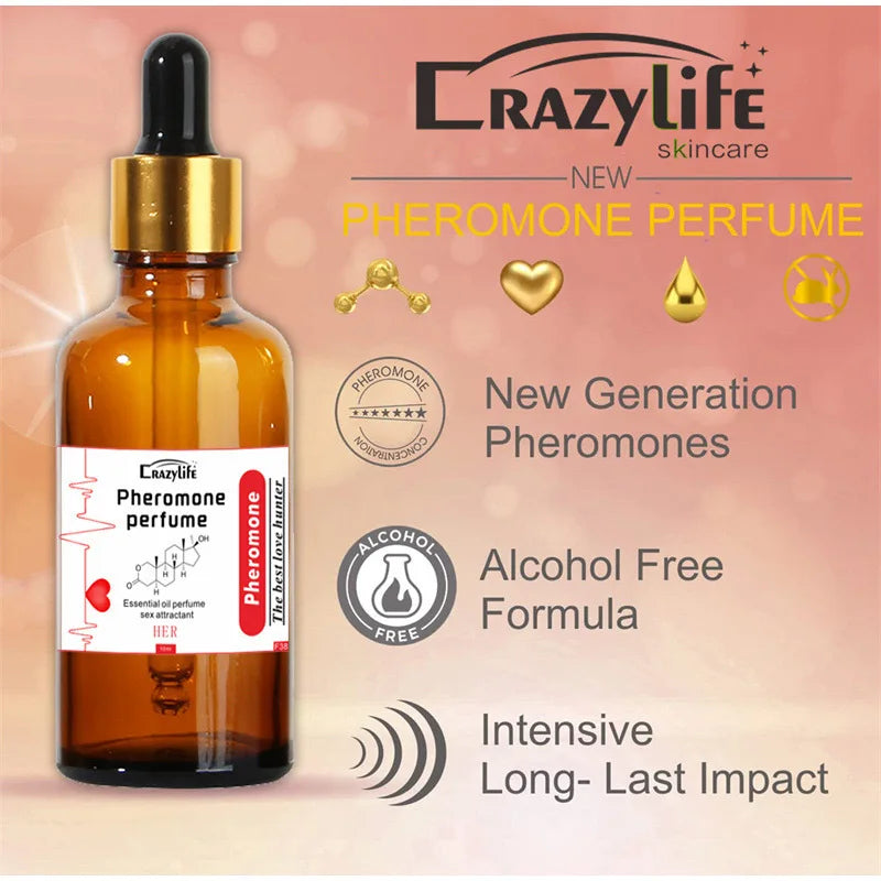 Pheromone Perfume Irresistible Attraction Unisex Longlasting Fragrance Floral Fruity RomanticDate Charm Fragrance Essential Oil