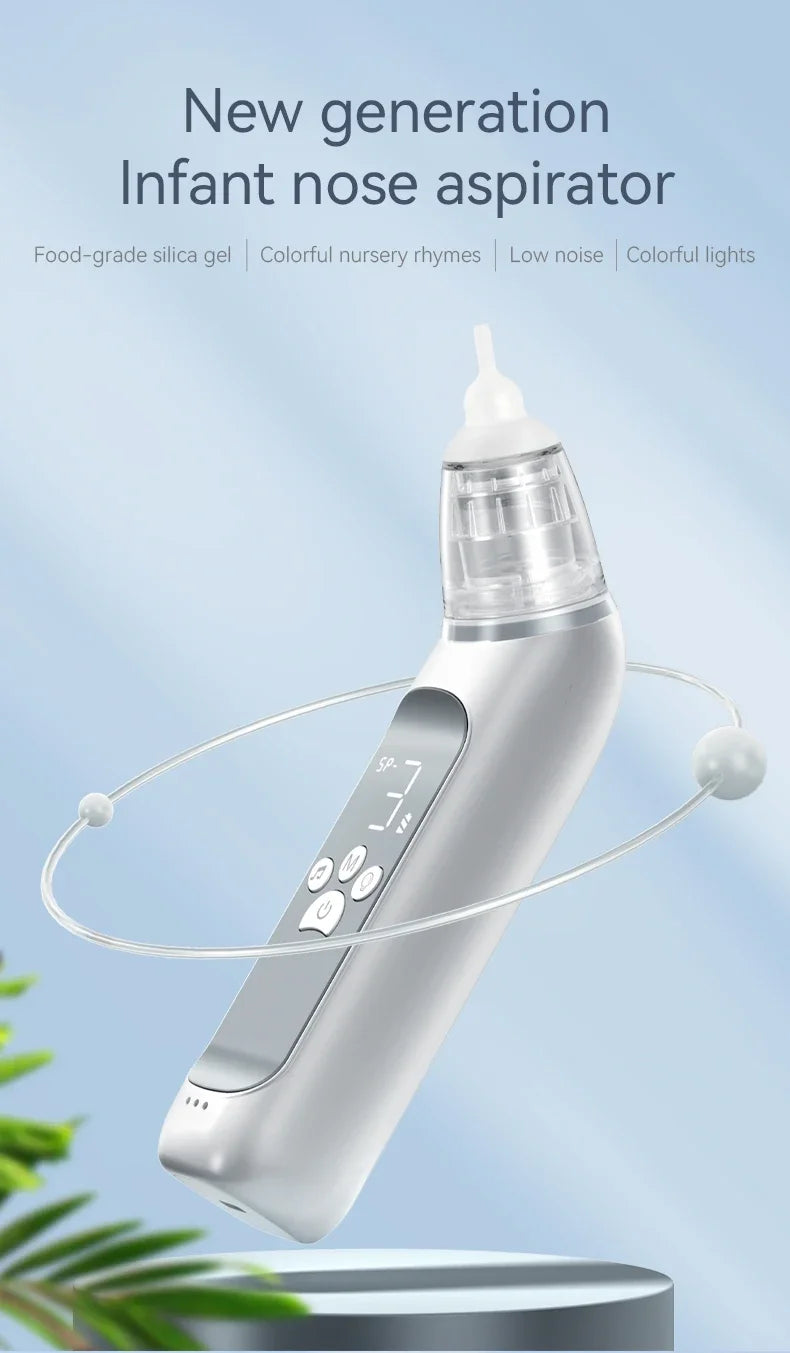 Electric Nasal Aspirator for Babies and Infants Gentle Snot Booger Cleaner Nasal Suction Machine for Congestion Relief Baby Care