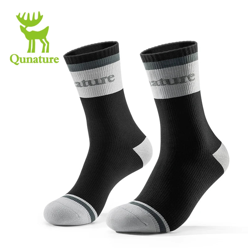 Qunature Four-Season Waterproof Socks Breathable Outdoor  Sport Socks Hiking Cycling Cross Country Running Skiing Windproof Sock