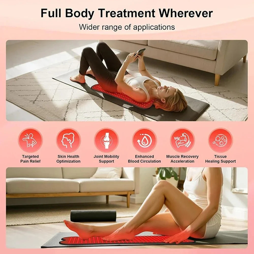 210 LEDs red Infrared Light Therapy Pad Beauty Devices portable 660nm 850nm Relax Pad for face,body back knee hands feet relief