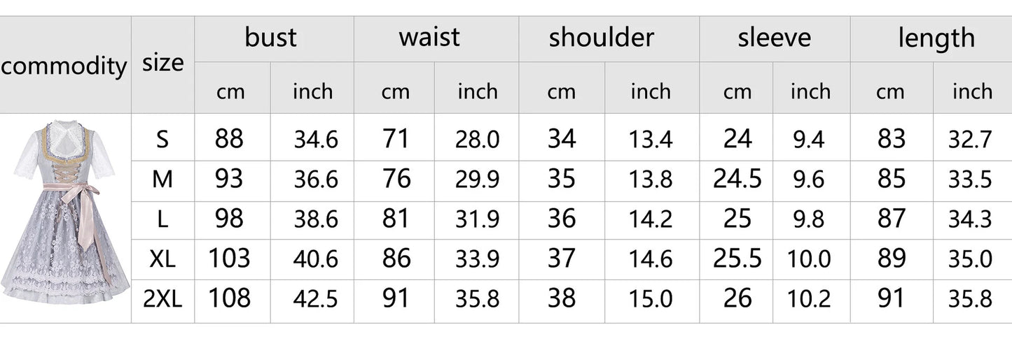 Halloween Carnival Cosplay Costume German Oktoberfest Maid Dress Woman Bavarian Traditional Embroidery Outfits Performance Girl