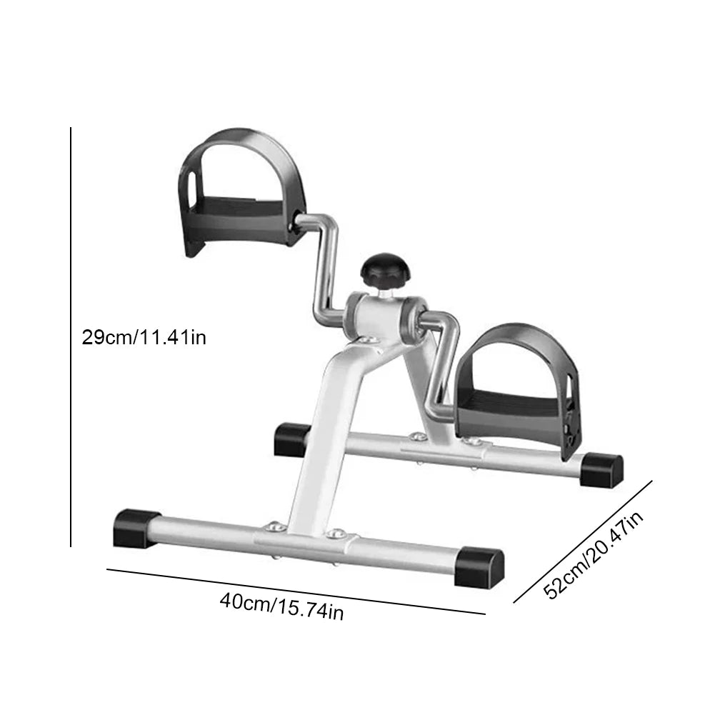 Portable Pedal Exerciser Mini Exercise Bike Adjustable Resistance Foot Peddler Machine Non Slip for Indoor Leg Rehabilitation