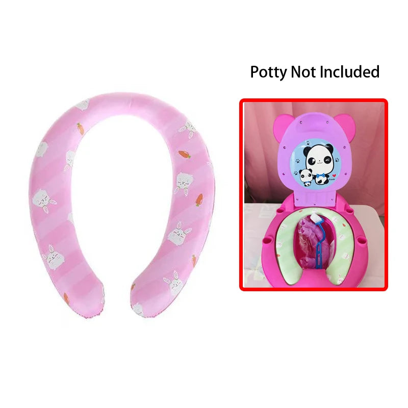 Soft Children's Pot Cushion Baby Potty Ladder Road Pots Mat Toilet Seat Cover Mats Potties Trainer Cute Chick Panda Cow WC Pad