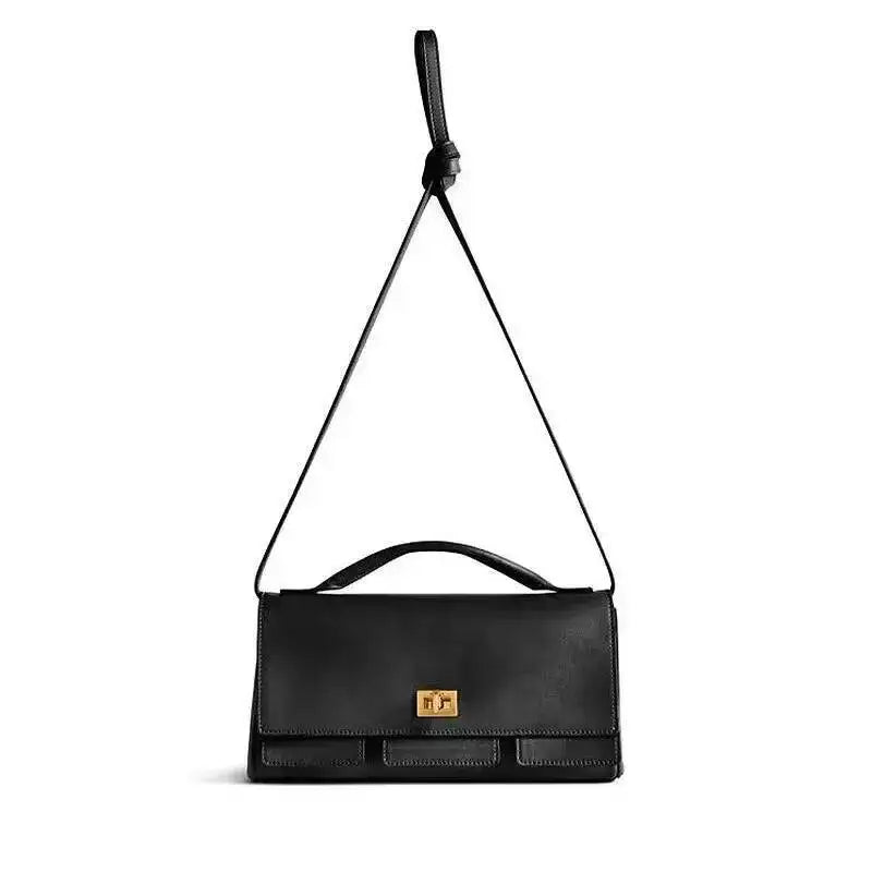 2025 New Luxury Design Top-Handle Bag For Women Evening Handbag Long Purse Solid Color Pu Shoulder Bags Fashionable Outfits