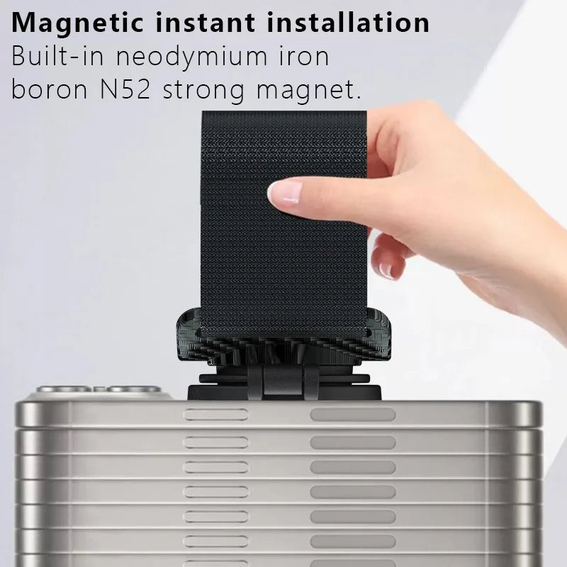 2026 NEW Magnetic Phone Holder for Live Streaming, 360° Rotatable Foldable Phone Stand with Wrist & Arm Strap, Universal Mobile