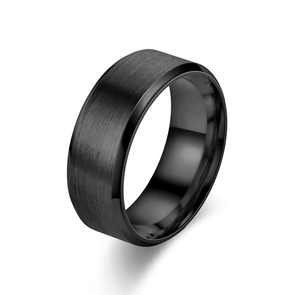 7 Colors Classic 8mm Tungsten Mens Ring Surface Brushed Stainless Steel Ring for Women Wedding Band Couples Jewelry Accessories