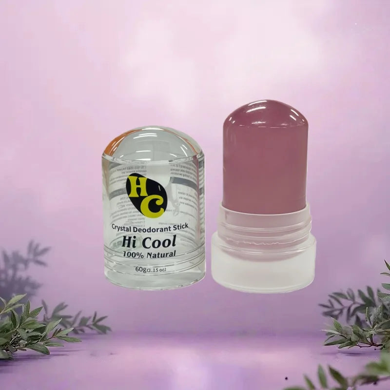 60g Natural Alum Crystal Deodorant Stick for Women & Men – Potassium Alum Stone for Odor Control,Non-Sticky Mineral Rock Design