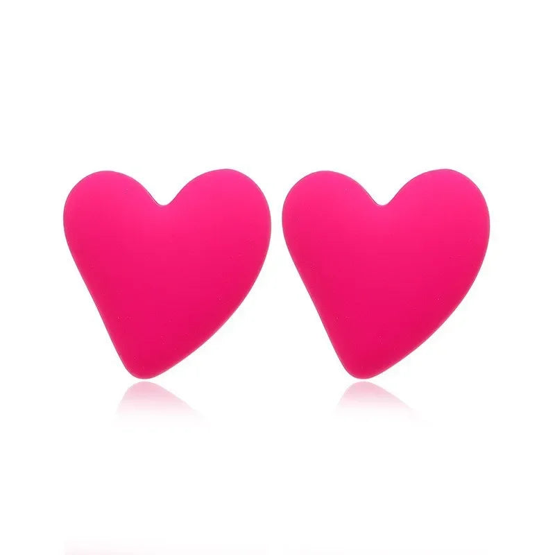 Bohemian Pink Geometric Earrings Women Summer Vacation Fashion Jewelry Classic Pendant