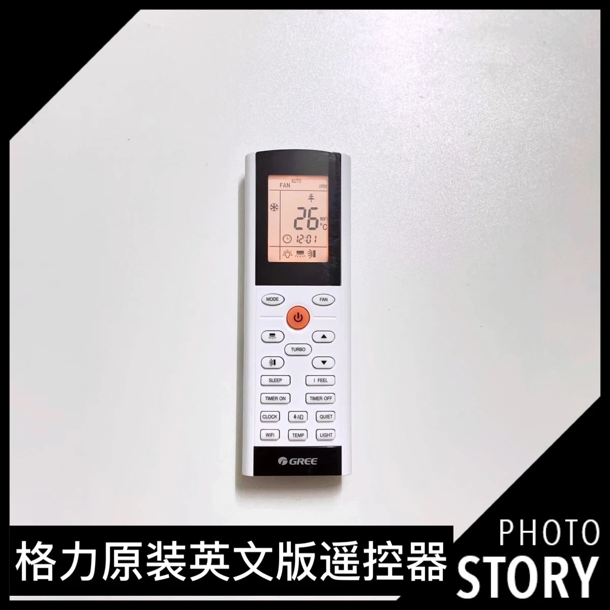 Gree's Brand New Original Remote Control with Various English Versions, Compatible with Both Split and Cabinet Machines