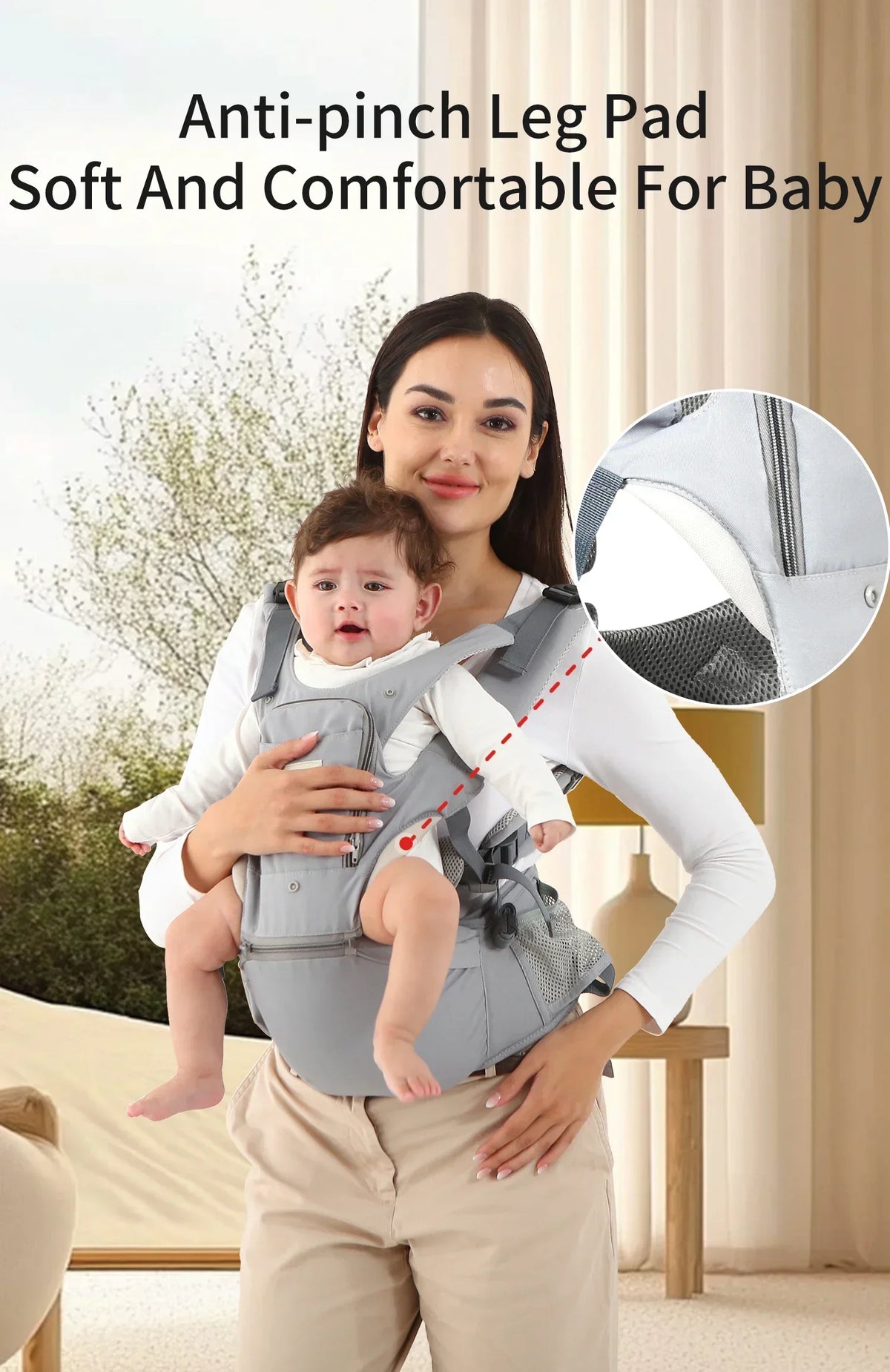 Baby Four Seasons Style Carrier Multi-functional Child Waist Stool Breathable Waist Stool With Hip Seat Front Hold Portable 0-2Y