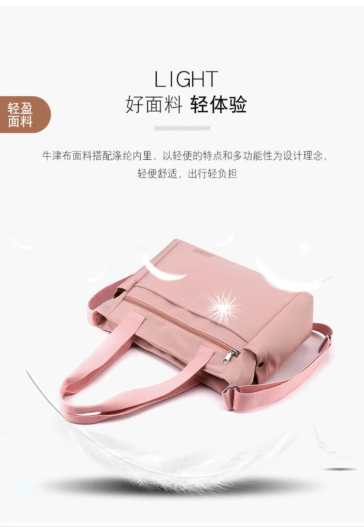 Women Bag Crossbody Nylon Large Capacity Shoulder Bag Lightweight Handbag Maternity Diaper Baby Bag For Mom Travel Dropshipping