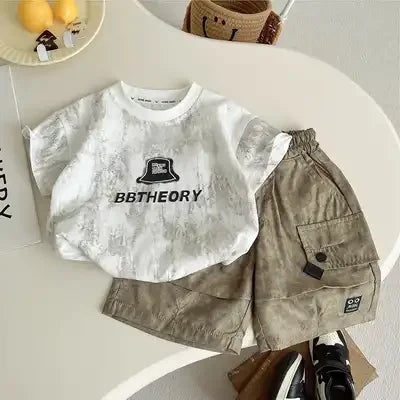 Baby Summer Clothes Boy Sports Sets Kids Loungewear Fashion Outfits Children T-shirts+Shorts 2Pcs Short Sleeves Top Pants Suits