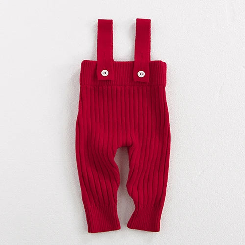 2024 New Autumn Winter Children Knitted Clothes Suit Long Sleeved Knitted Pullover+Jumpsuit Newborn Baby Boys Girls Clothing Set