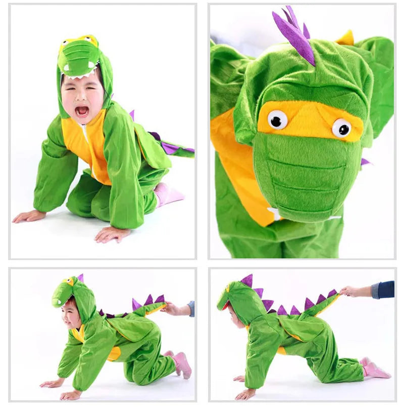 Halloween Children Dinosaur Costume Boy Dragon Costume Party Kid's Fancy Animal cloting Cute cloths