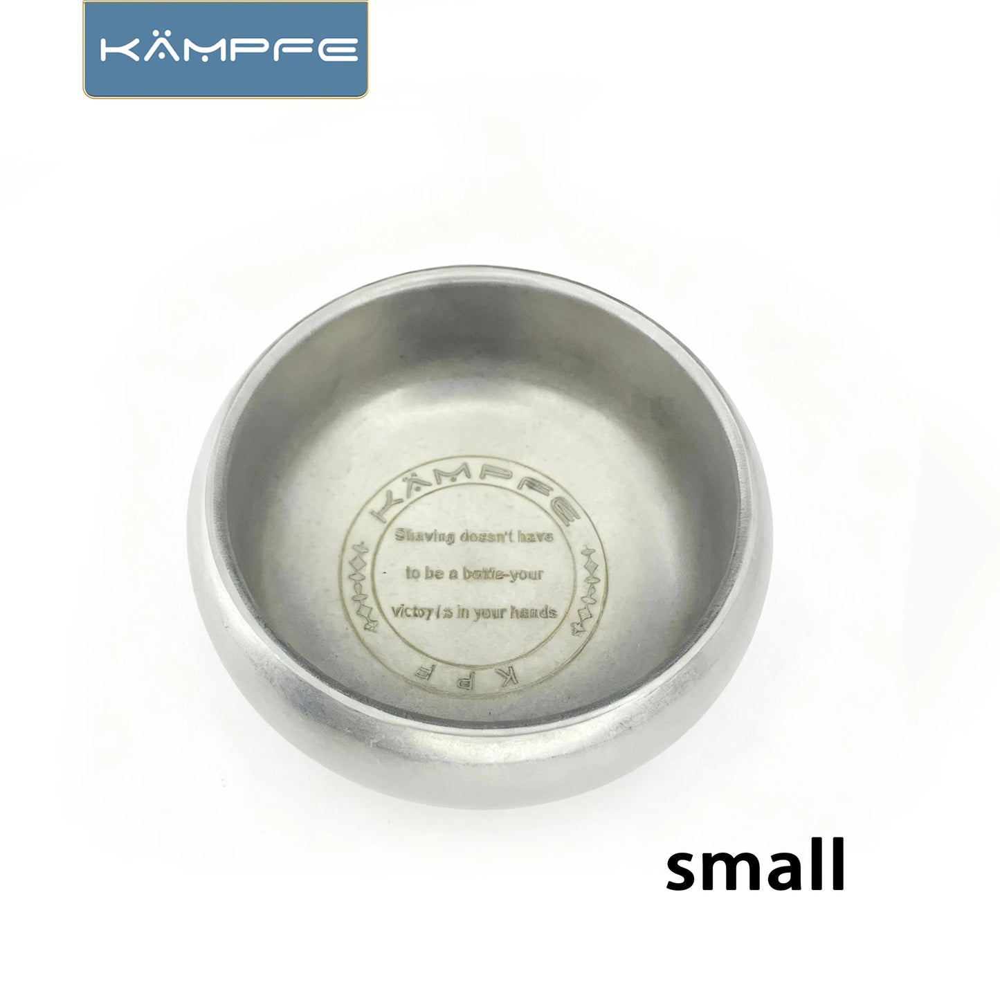 Kampfe  Stainless Steel  Shaving Bowl, Essential Grooming Tools for Barbershop & Home Use  Compact and easy to carry