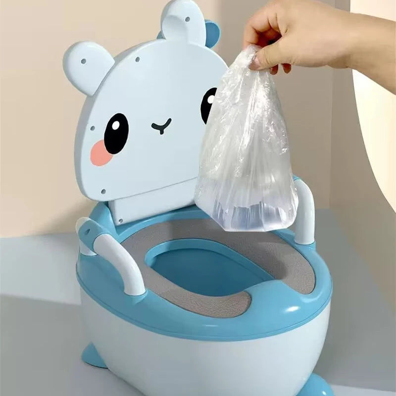 Children's Pot 1-6 Years Old Upgraded Cute Rabbit Baby Toilet Seat Baby Potty Portable Stool Boys & Girls Safe Trainer Seat WC