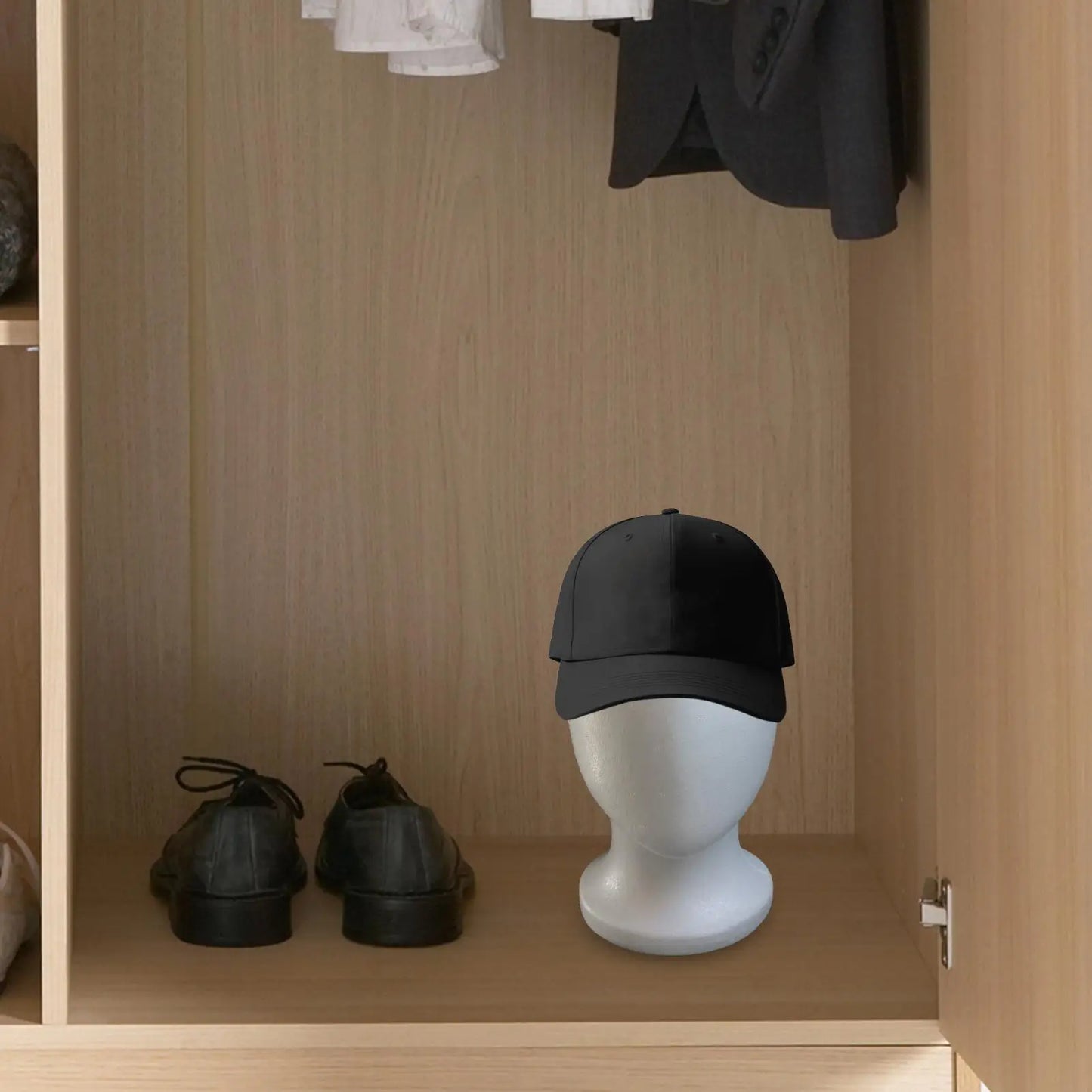 Mannequin Foam Head Faceless Hair Styling Display Model Mannequin Head Prop For Displaying Hats Hairpieces Arts Crafts