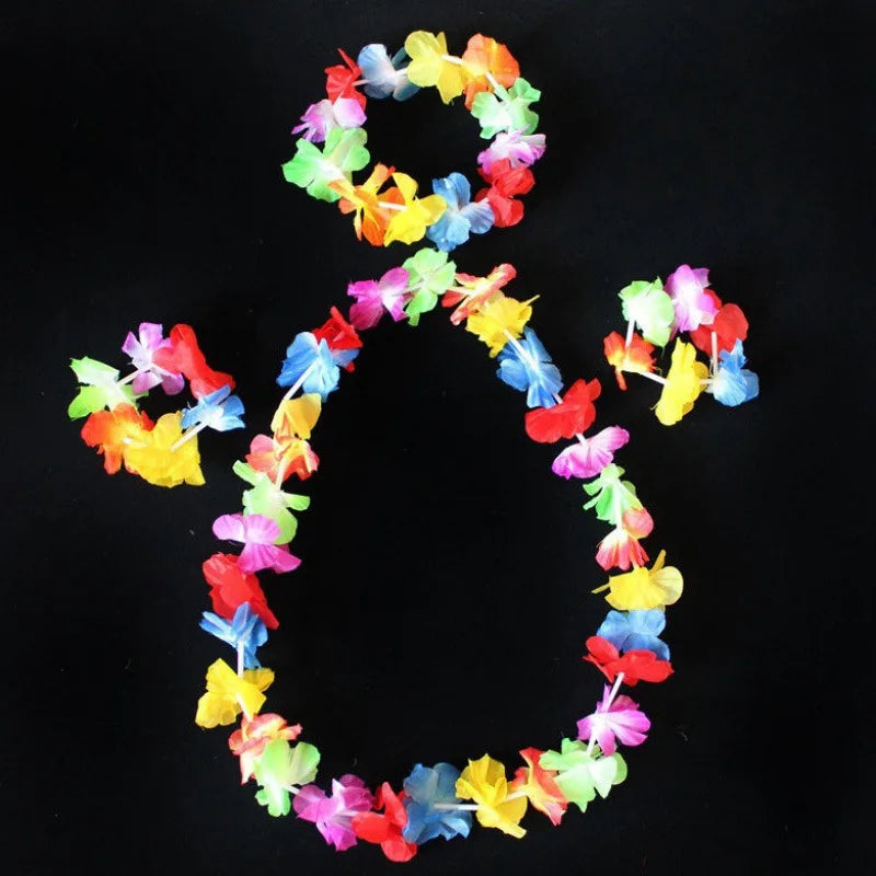 Halloween length30cmHula dance costume with garland for performance, Hawaiian children's hula outfit
