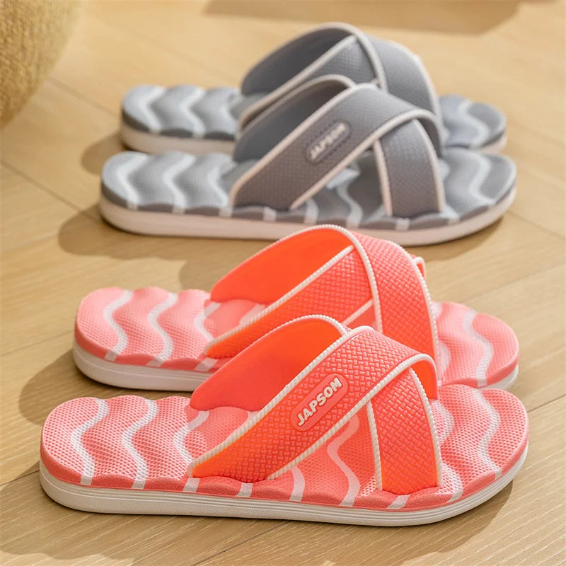 Summer Men Women Indoor Home Slippers Soft House Shoes Slides Guest Shoes Sleepers Slipers Room Bedroom Bathroom