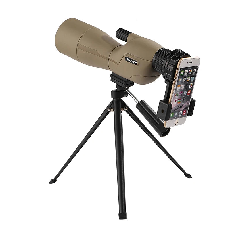 HD 25-75x60 Spotting Scope for Target Shooting with Carrying Pouch BAK4 Monocular Telescope FMC Lens for Hunting Birdwatching