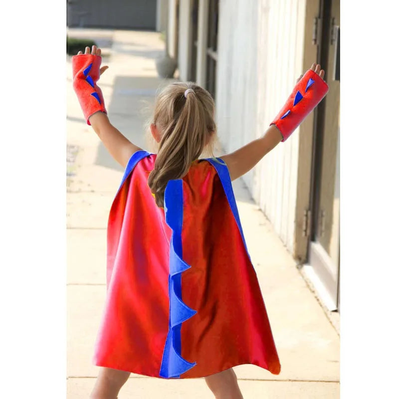 Halloween 7 Colors Dinosaur Costume Cloak with Hat for Boy Birthday Party 70CM Toothless Dragon Fancy Cape Mask Cosplay Costumes