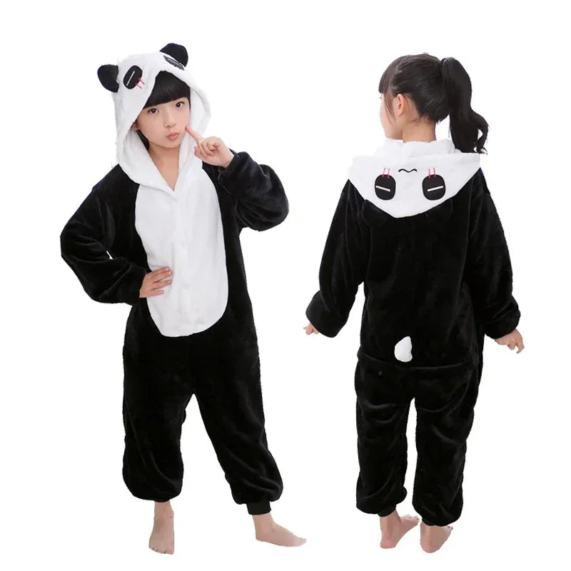 Kigurumi Onesie Kids Unicorn Pajamas For Children Animal Cartoon Blanket Sleepers Baby Costume Winter Boy Girl Licorne Jumspuit