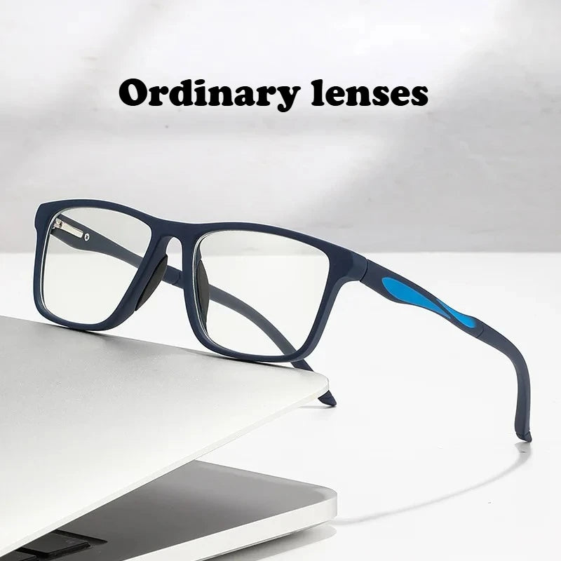 Dual Use Spring Leg Photosensitive Color Changing Multifocal Reading Glasses Anti Blue Light Lightweight Sports Reading Glasses