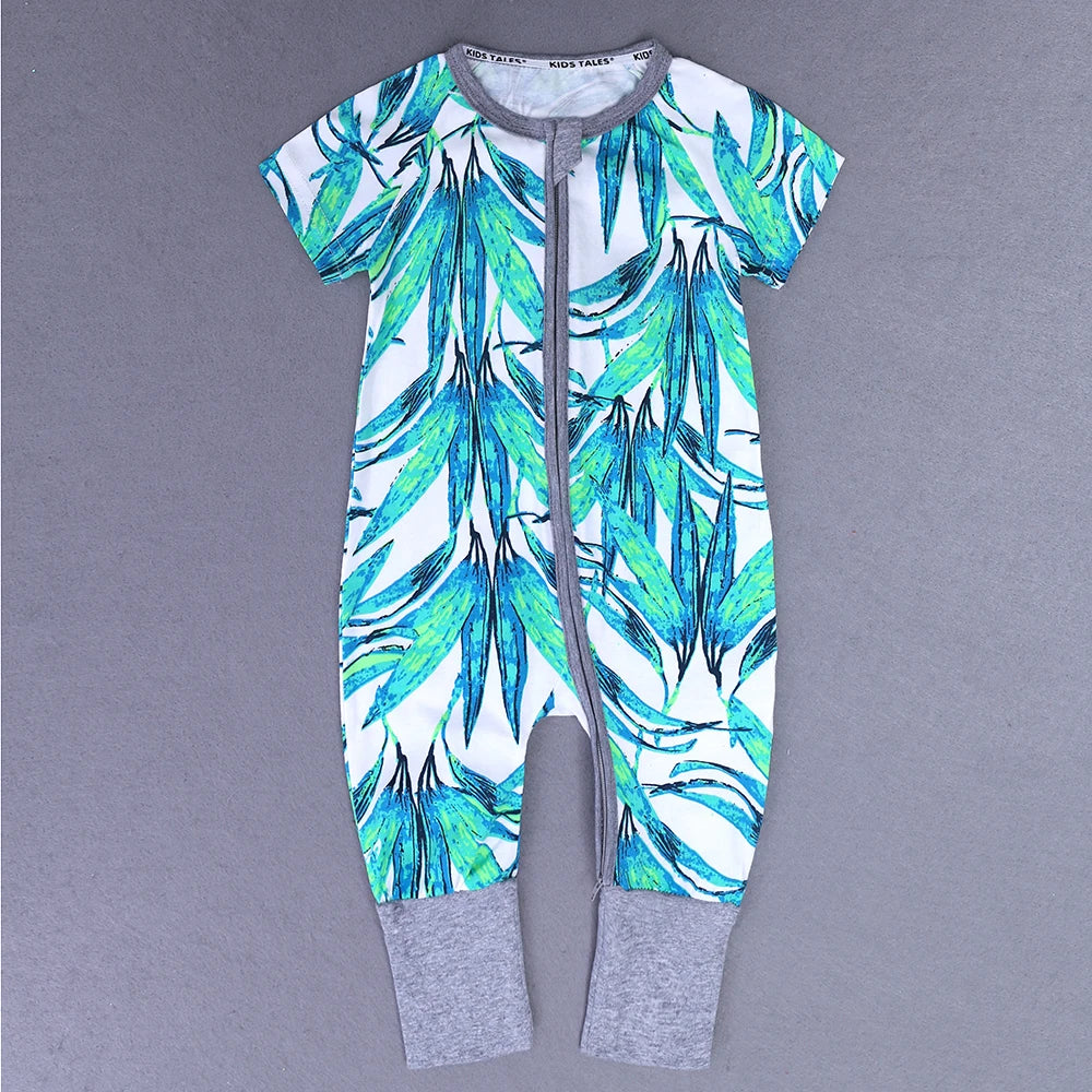 0-3years Baby Rompers Newborn Clothes Short Sleeve Infant Printing Pajamas Cotton Soft Boys Girls Jumpsuit Costume Body Suit