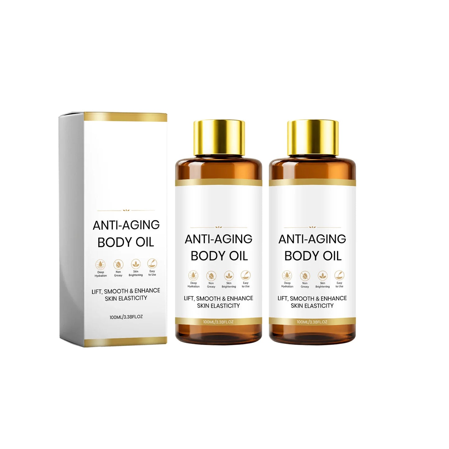 Firming Lifting Body Massage Oil Deep Hydrating Skin Firming Oil Non Sticky for Dry Rough Skin Brightening Body Care Oil
