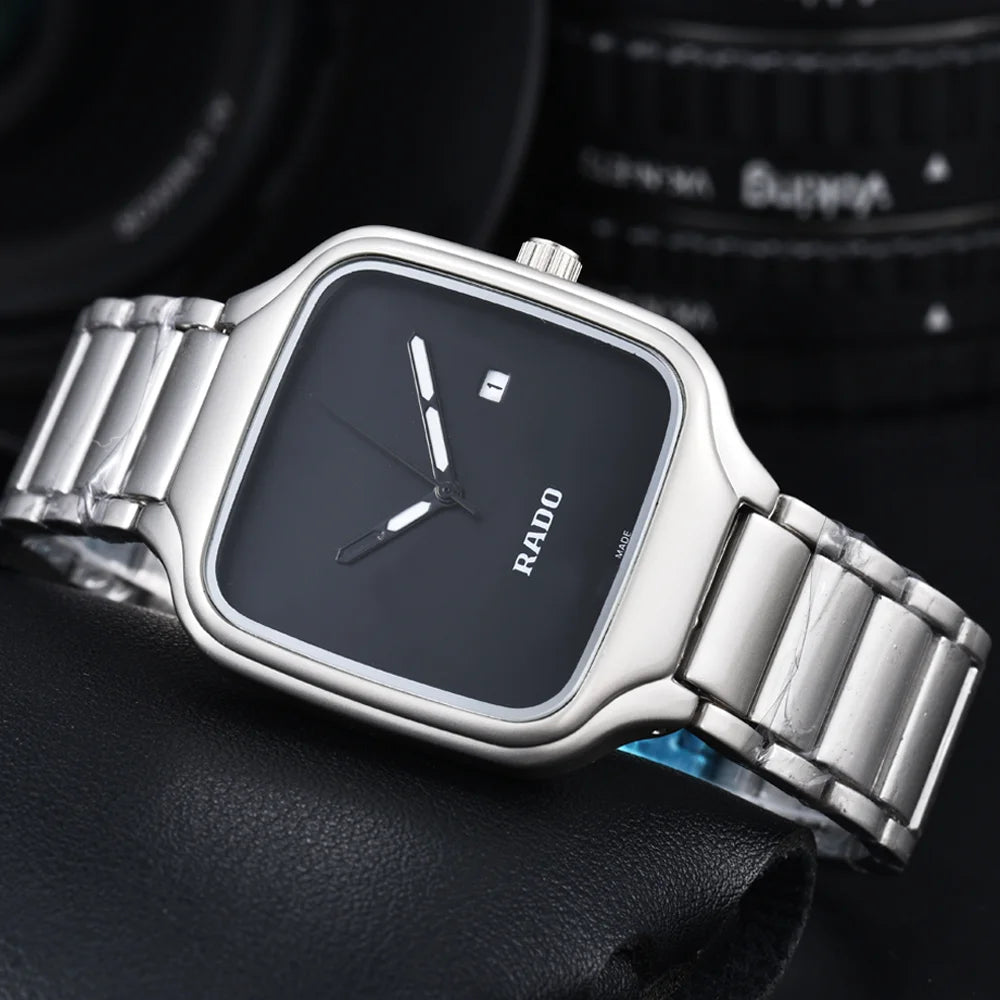 TOP Quality Rado Original Brand Watches For Mens Fashion Multifunction Auto Date Quartz Watch Classic Business AAA Male Clocks